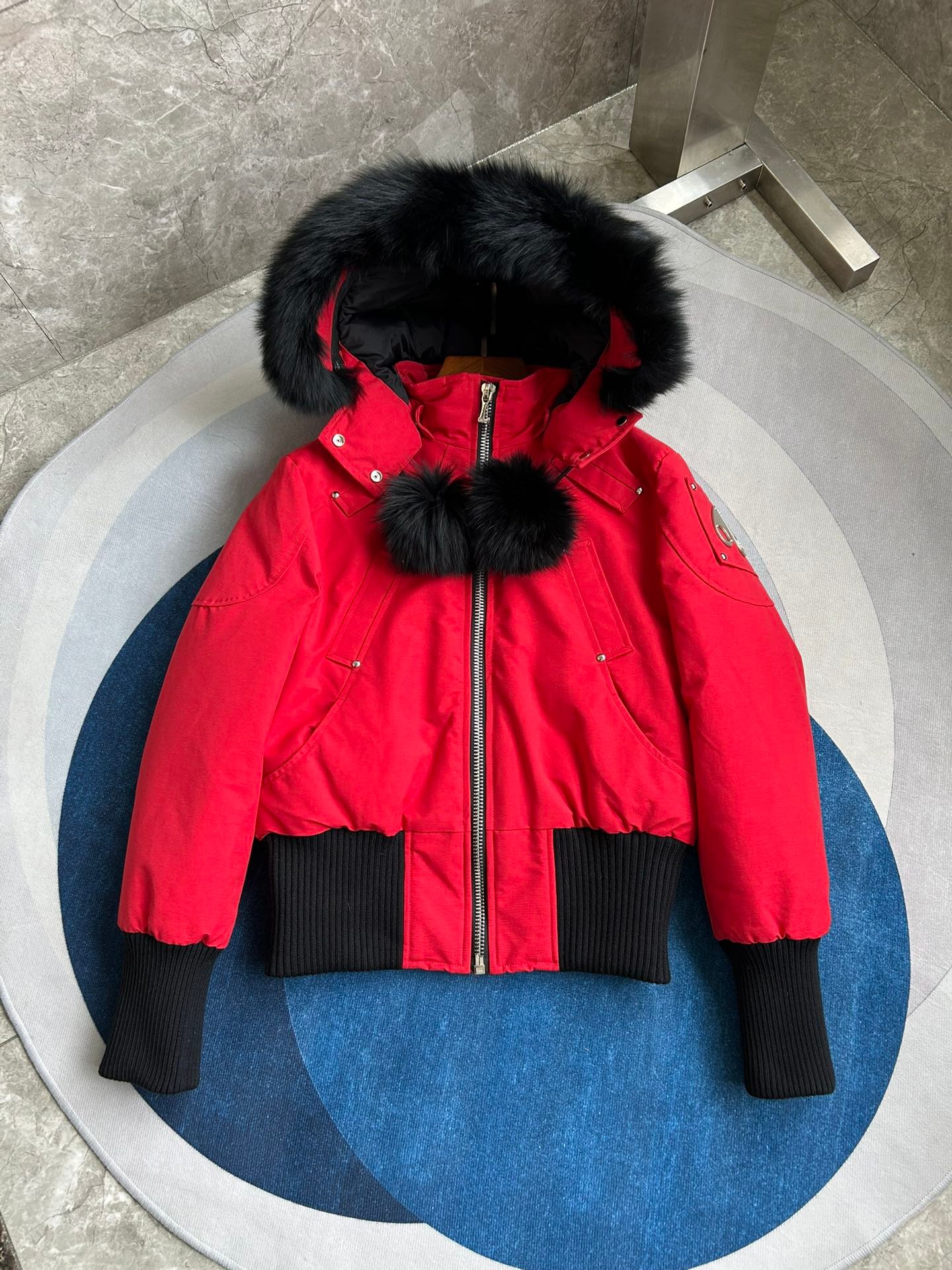 Moose Knuckles Zip Puffer Jacket - Style 8 - Moose Knuckles puffer jacket real photo 3
