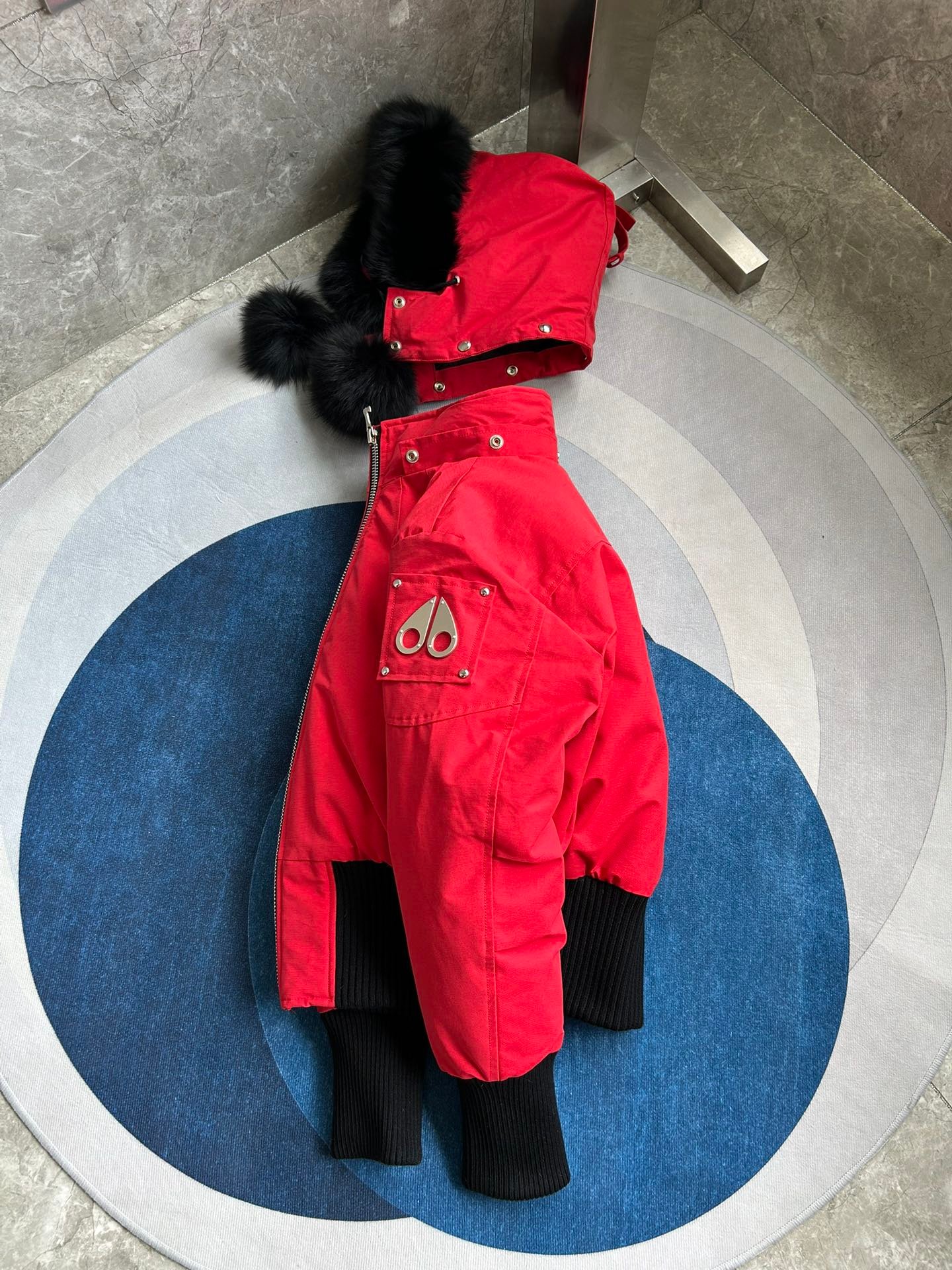 Moose Knuckles Zip Puffer Jacket - Style 8 - Moose Knuckles puffer jacket real photo 5
