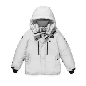 North Face Hooded Puffer Jacket - Style 2 - North Face puffer jacket real photo 1