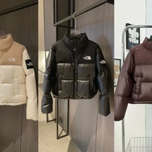 North Face Short Puffer Jacket - Style 1 - North Face puffer jacket real photo 1