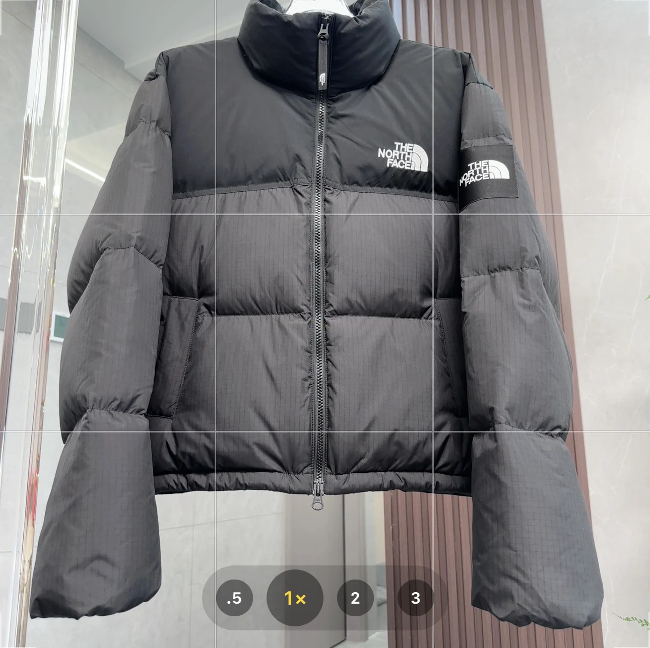 North Face Short Puffer Jacket - Style 2 - North Face puffer jacket real photo 3