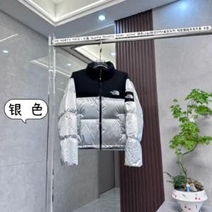 North Face Short Puffer Jacket - Style 4 - North Face puffer jacket real photo 1