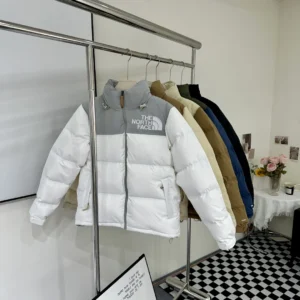 North Face Zip Puffer Jacket - Style 21 - North Face puffer jacket real photo 1