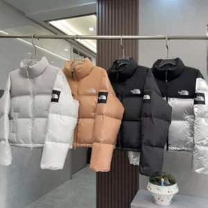 North Face Zip Puffer Jacket - Style 24 - North Face puffer jacket real photo 1