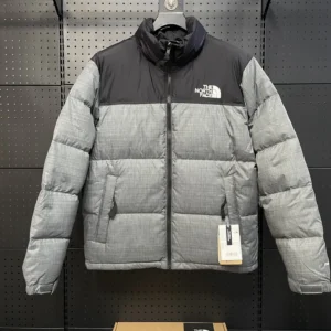 North Face Zip Puffer Jacket - Style 3 - North Face puffer jacket real photo 1