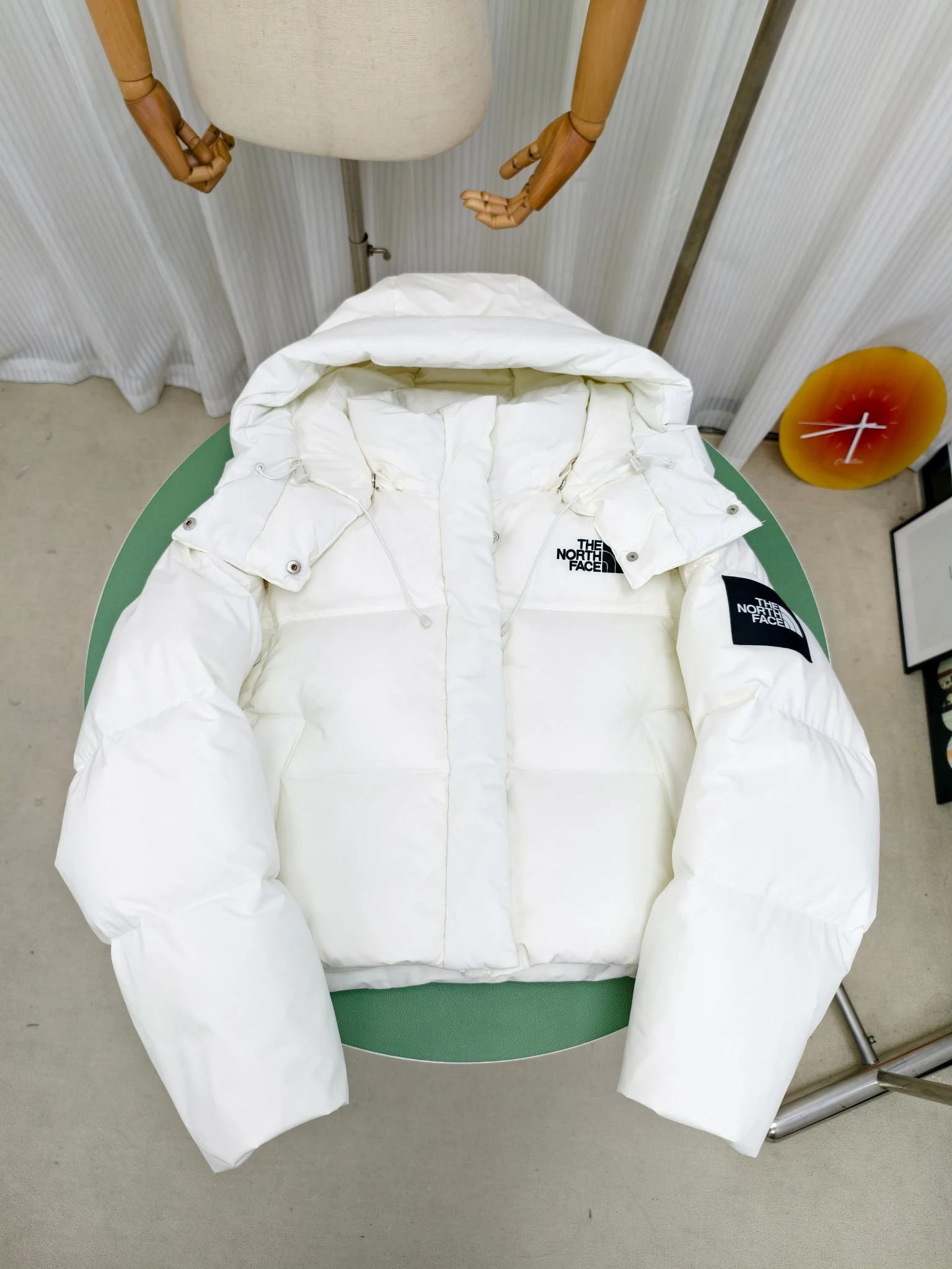 North Face Zip Puffer Jacket - Style 37 - North Face puffer jacket real photo 1