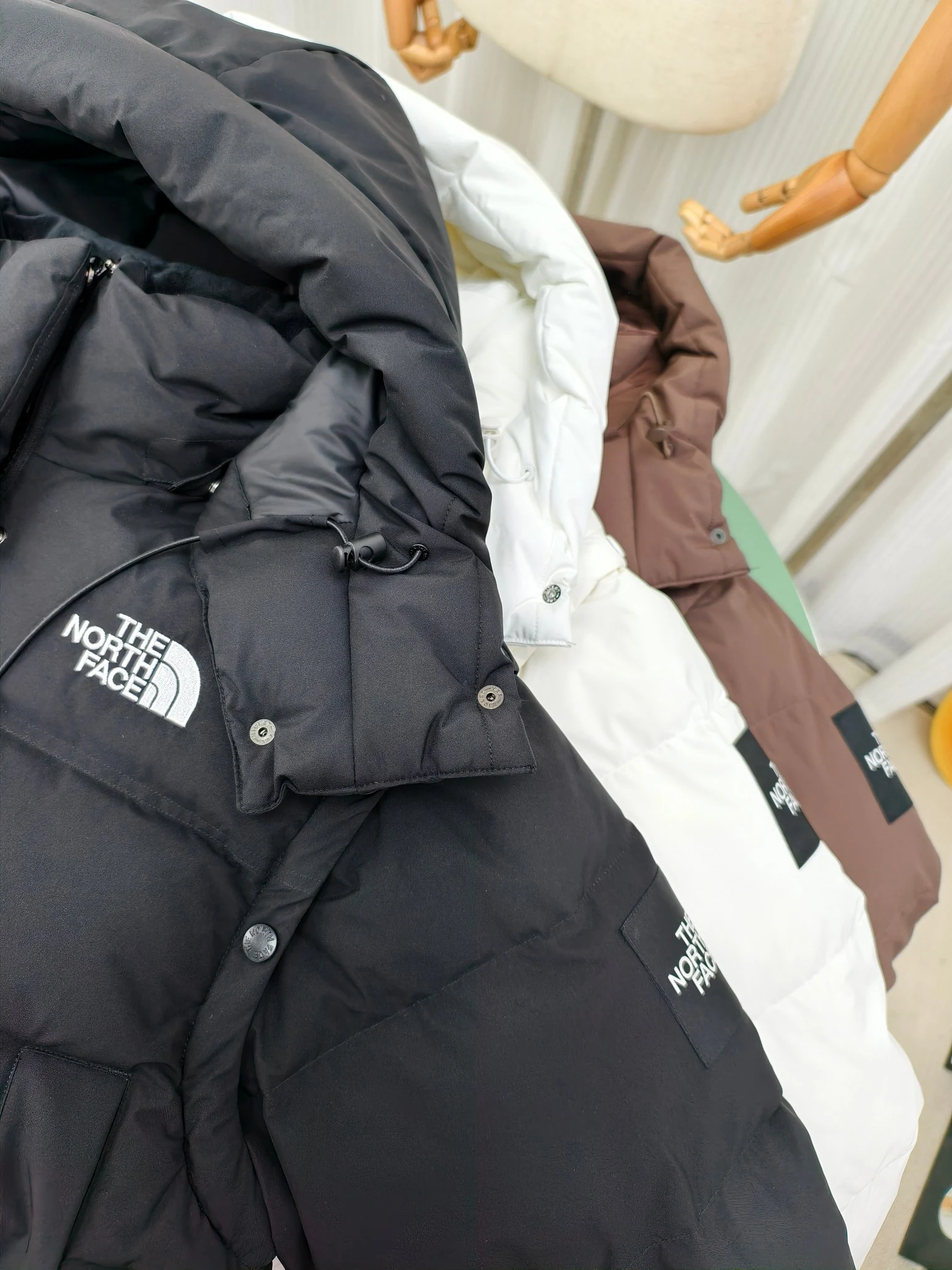 North Face Zip Puffer Jacket - Style 37 - North Face puffer jacket real photo 2