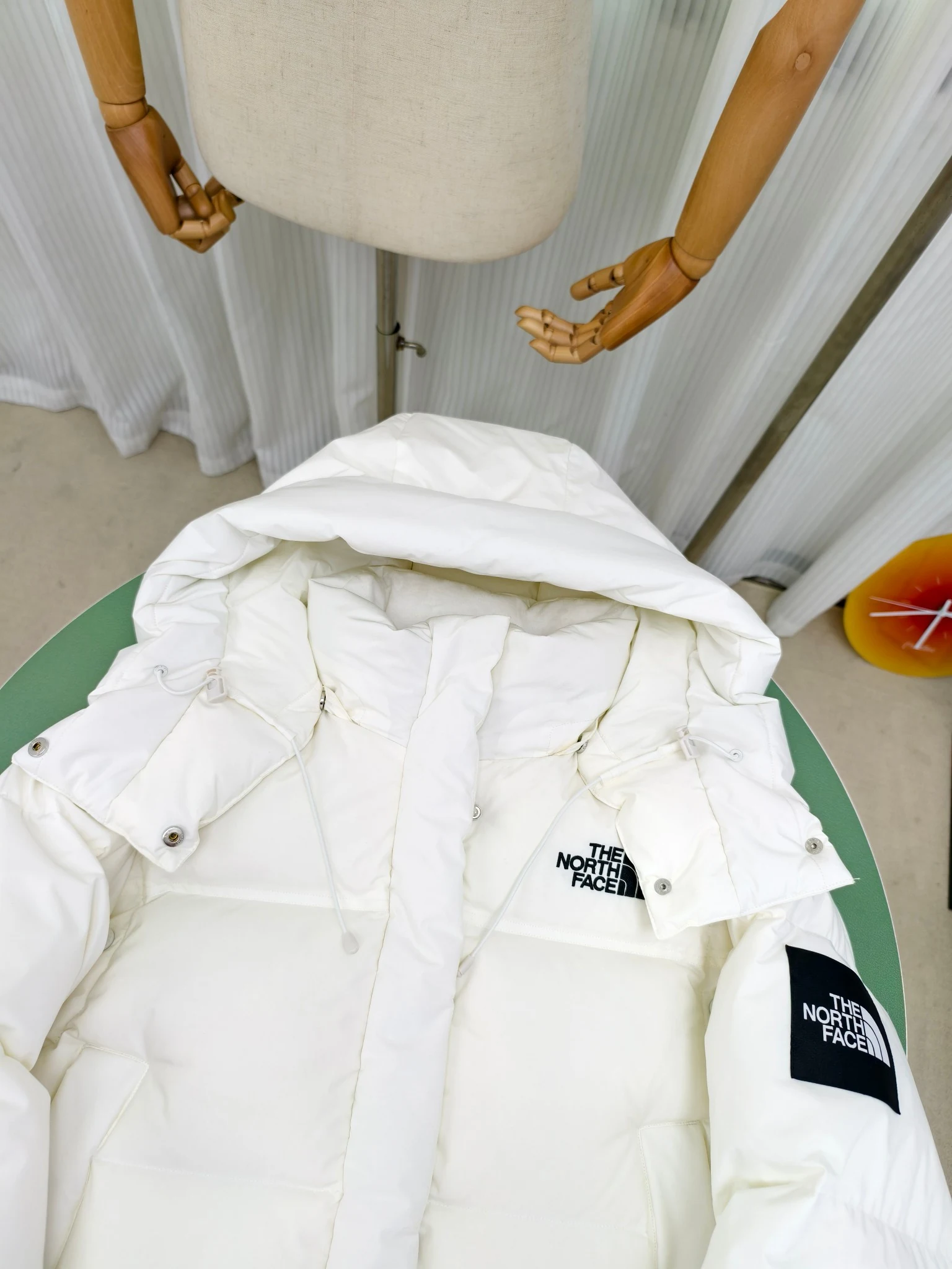 North Face Zip Puffer Jacket - Style 37 - North Face puffer jacket real photo 3