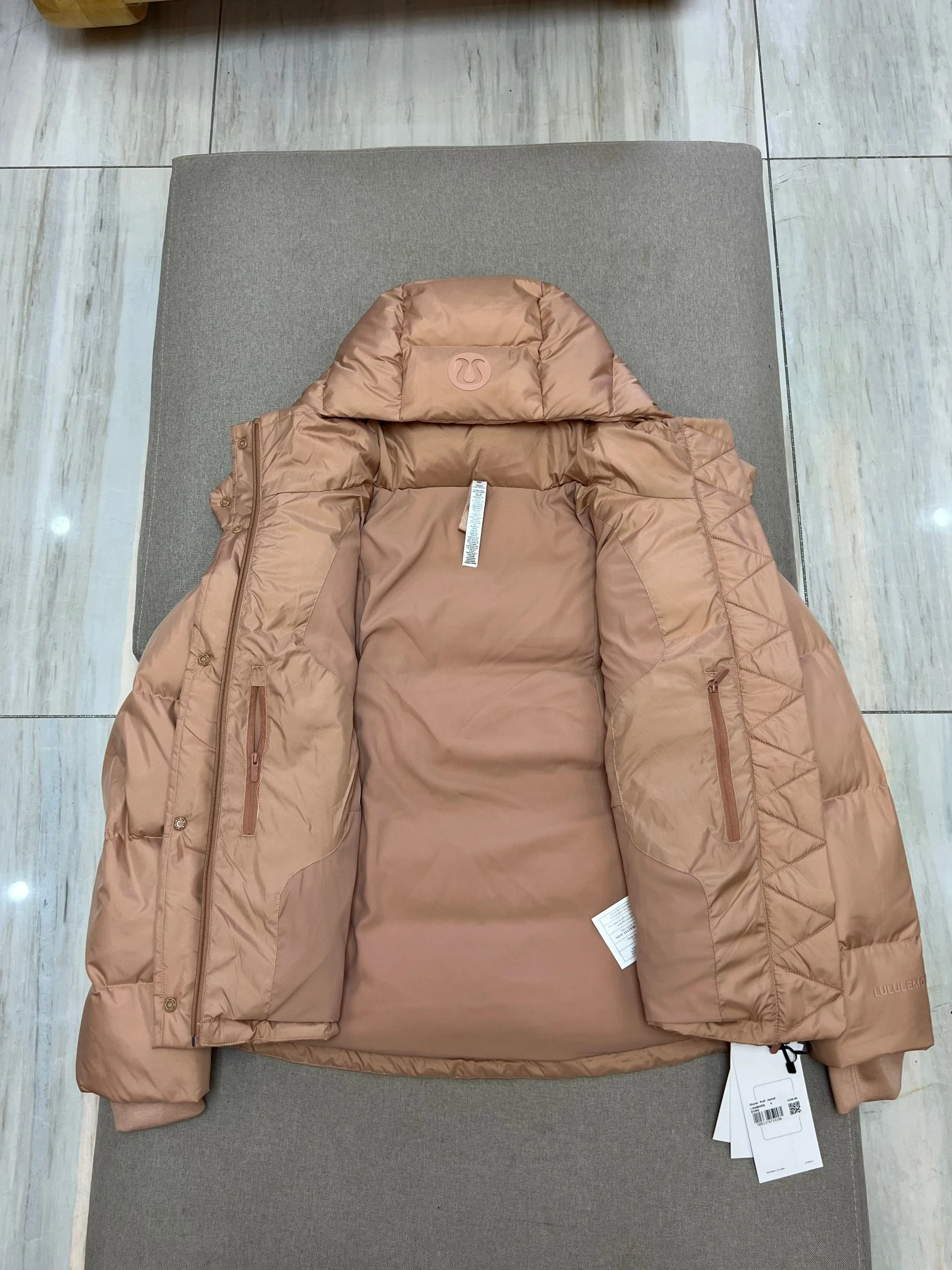 North Face Zip Puffer Jacket - Style 39 - North Face puffer jacket real photo 4