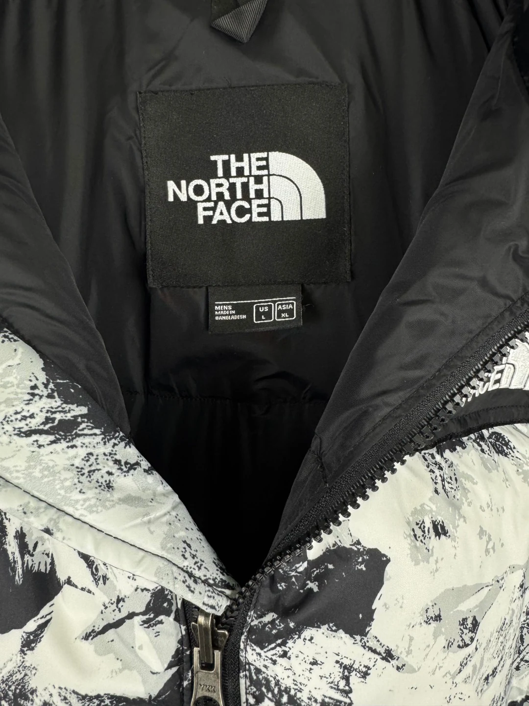 North Face Zip Puffer Jacket - Style 40 - North Face puffer jacket real photo 6