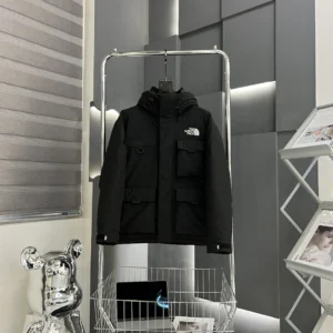 North Face Zip Puffer Jacket - Style 43 - North Face puffer jacket real photo 1