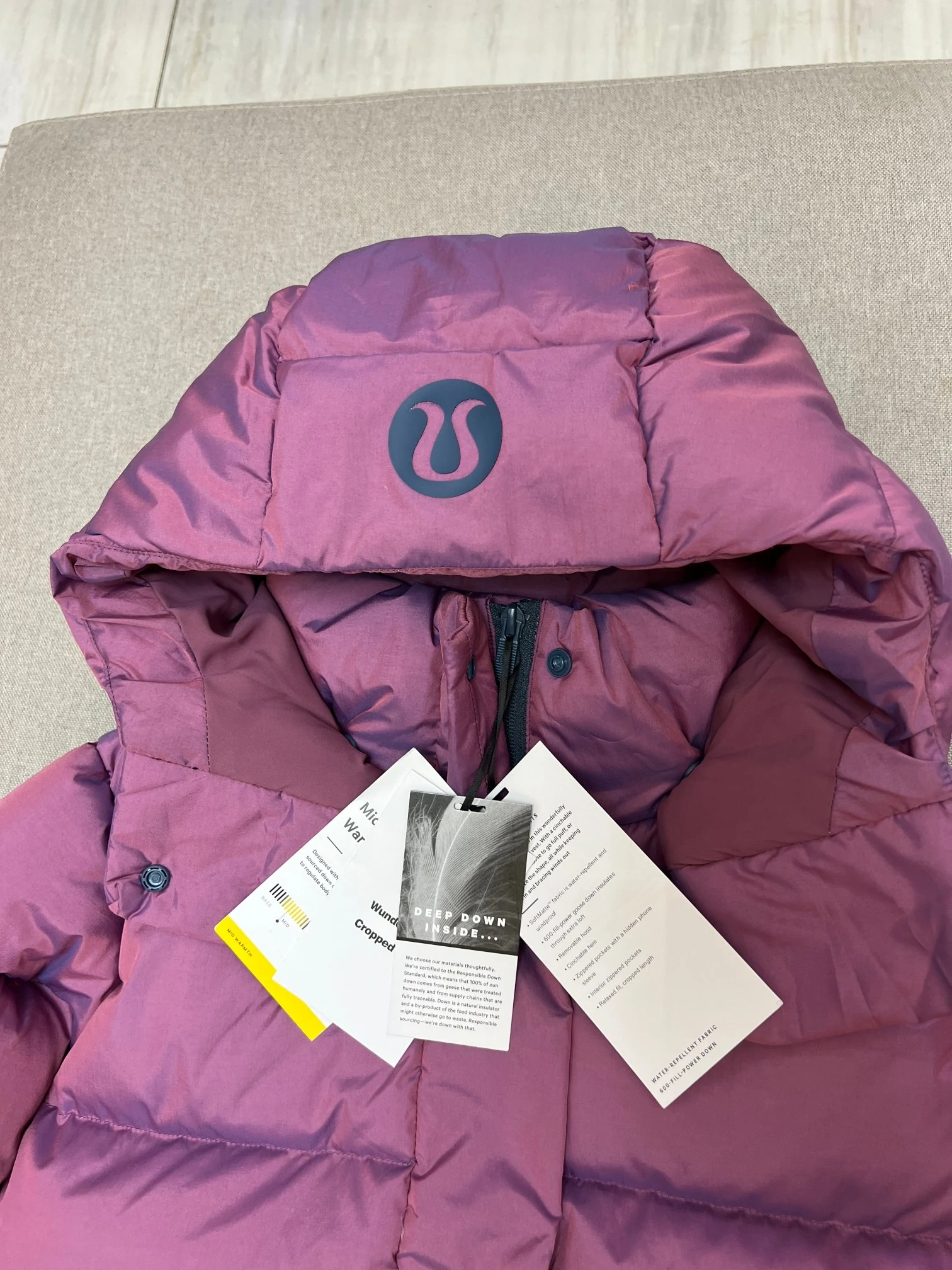 North Face puffer jacket - real photo 2