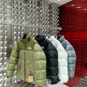 North Face Zip Puffer Jacket - Style 70 - North Face puffer jacket real photo 1