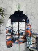 North Face Zip Puffer Jacket - Style 71 - North Face puffer jacket real photo 1