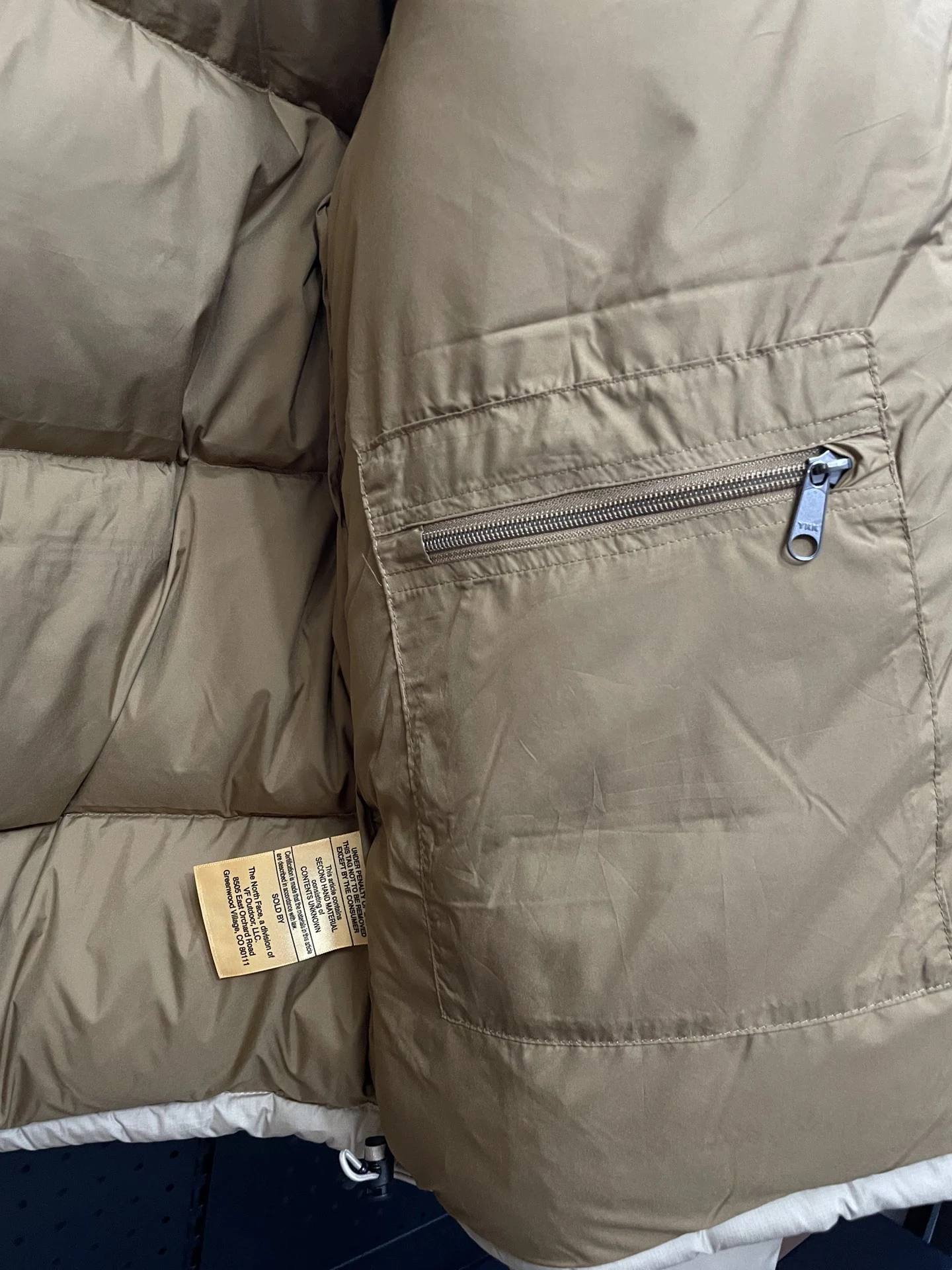 North Face puffer jacket - real photo 9