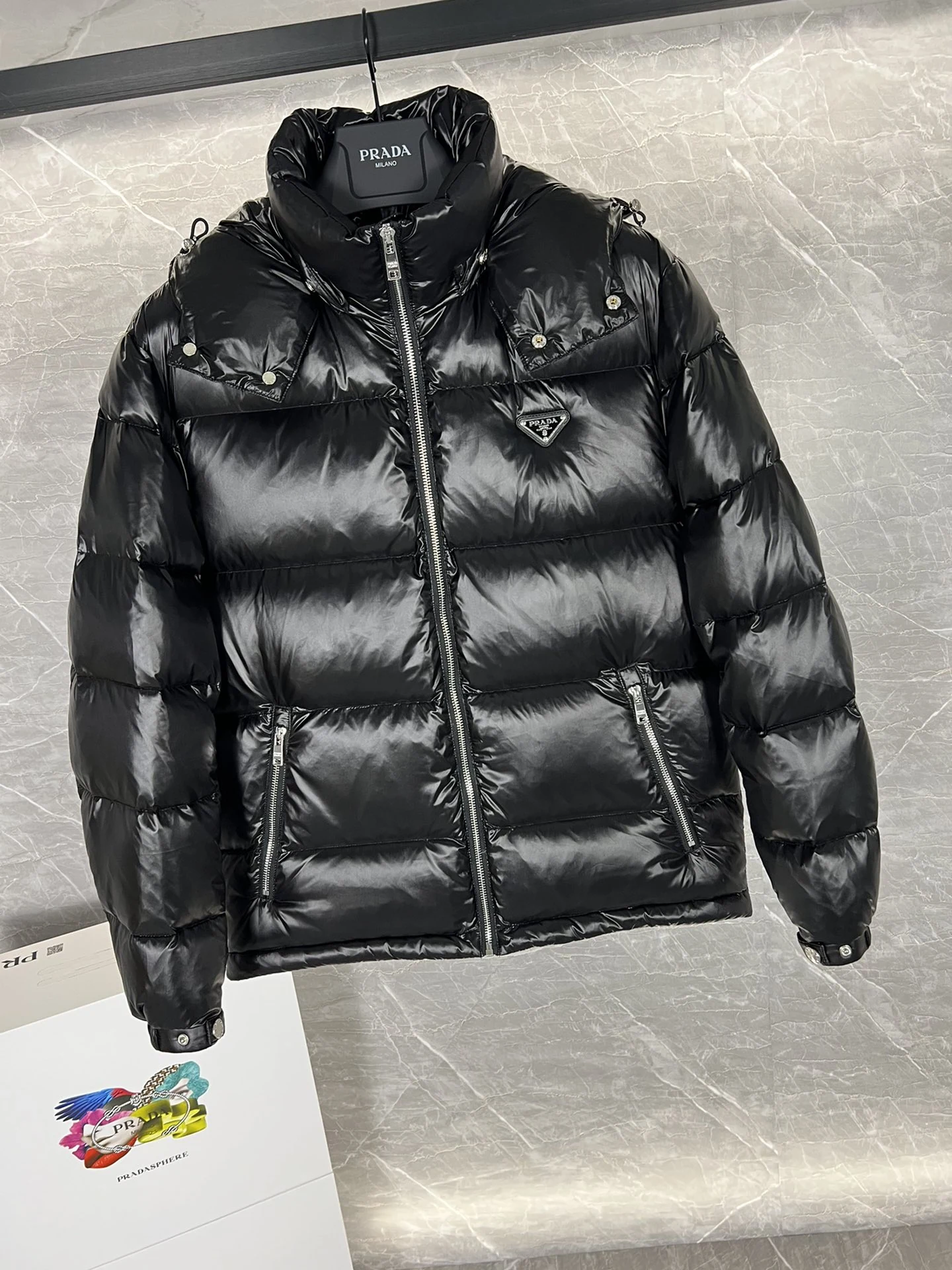 Prada puffer jacket - real photo 9
