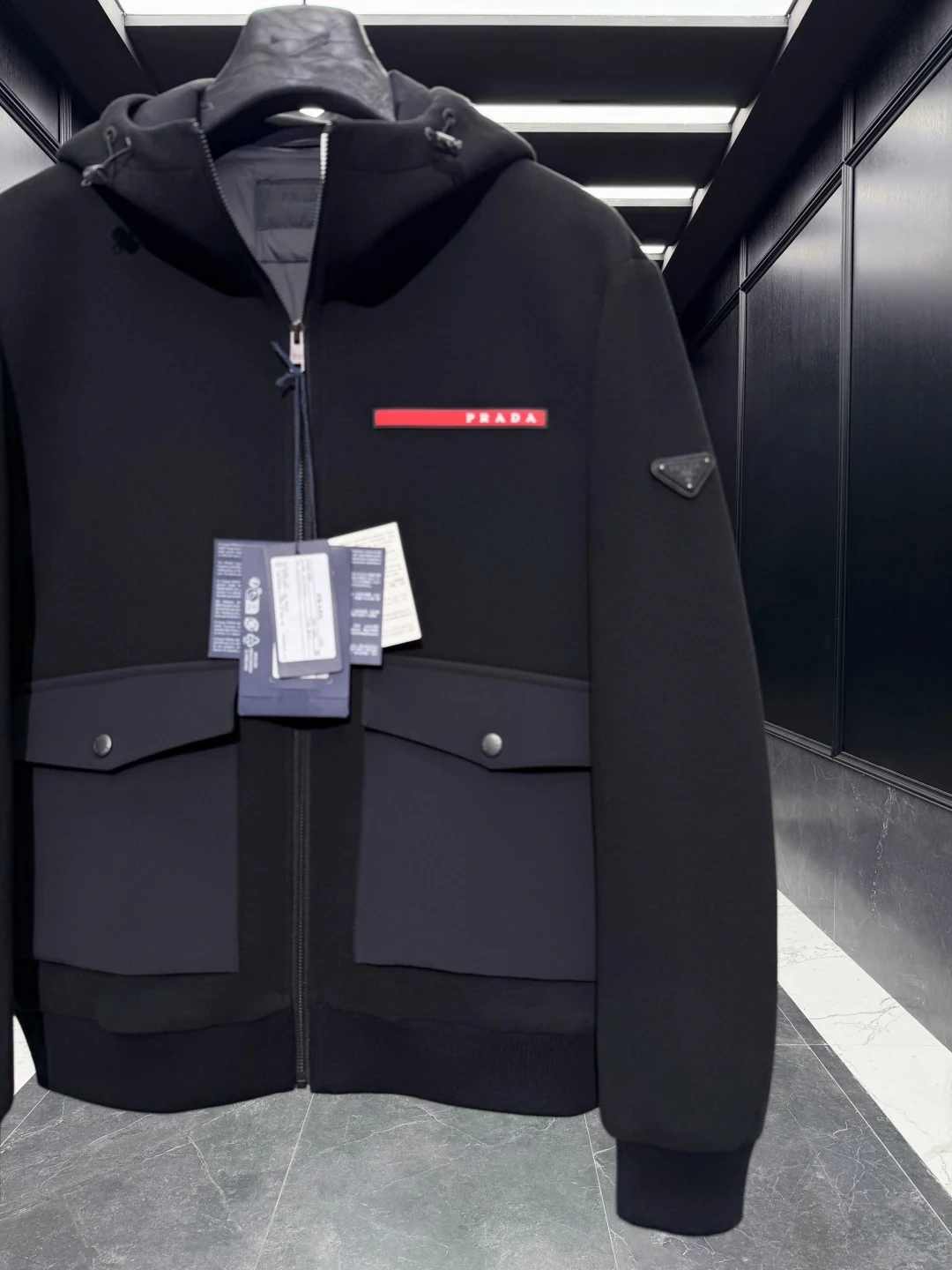 Prada Hooded Puffer Jacket - Style 8 - Prada puffer jacket real photo 6