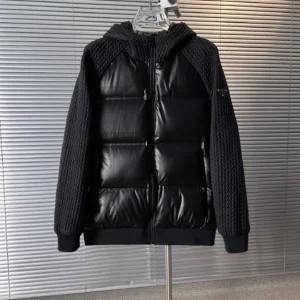 Prada Hooded Panel Puffer Jacket - Style 9 - Prada puffer jacket real photo 1