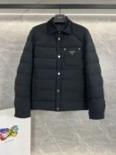 Prada Lapel Heavyweight Puffer Jacket - Prada puffer jacket real photo 1