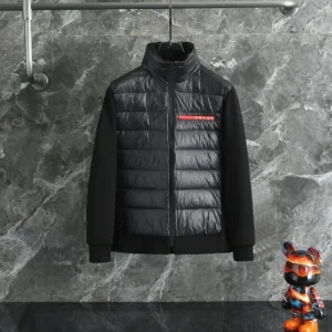 Prada Panel Lightweight Puffer Jacket - Prada puffer jacket real photo 1
