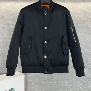 Prada Stand-Collar Puffer Jacket - Style 5 - Prada puffer jacket real photo 1