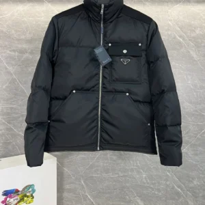 Prada Stand-Collar Heavyweight Puffer Jacket - Prada puffer jacket real photo 1