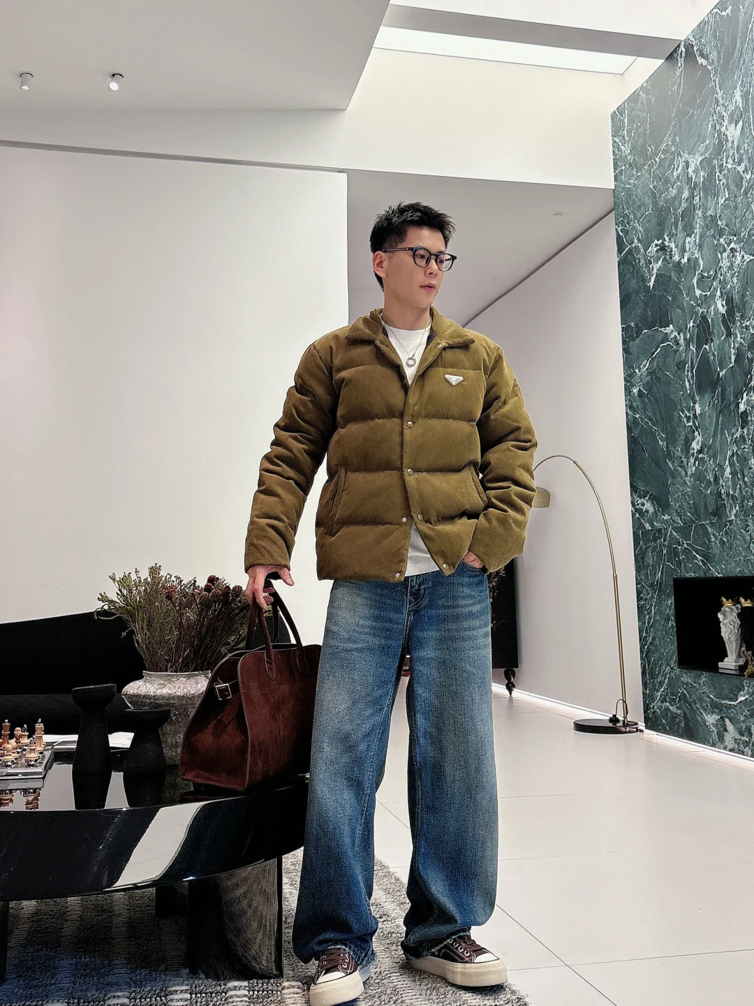 Prada Stand-Collar Puffer Vest - Style 4 - Prada puffer vest real photo 2