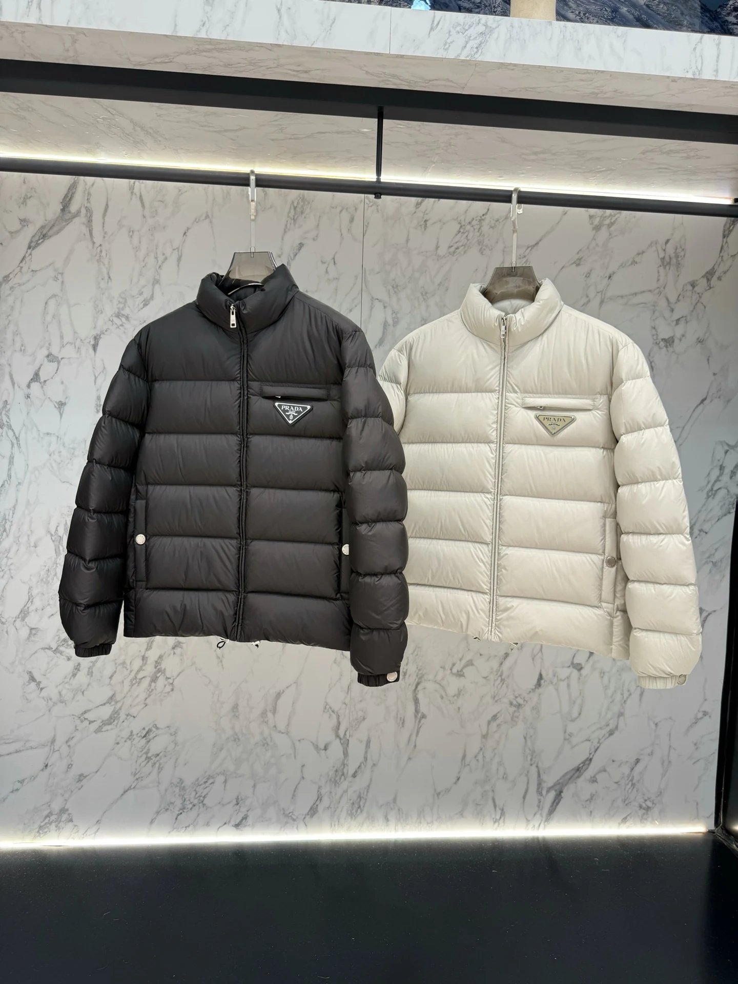 Prada Zip Puffer Jacket - Style 20 - Prada puffer jacket real photo 2