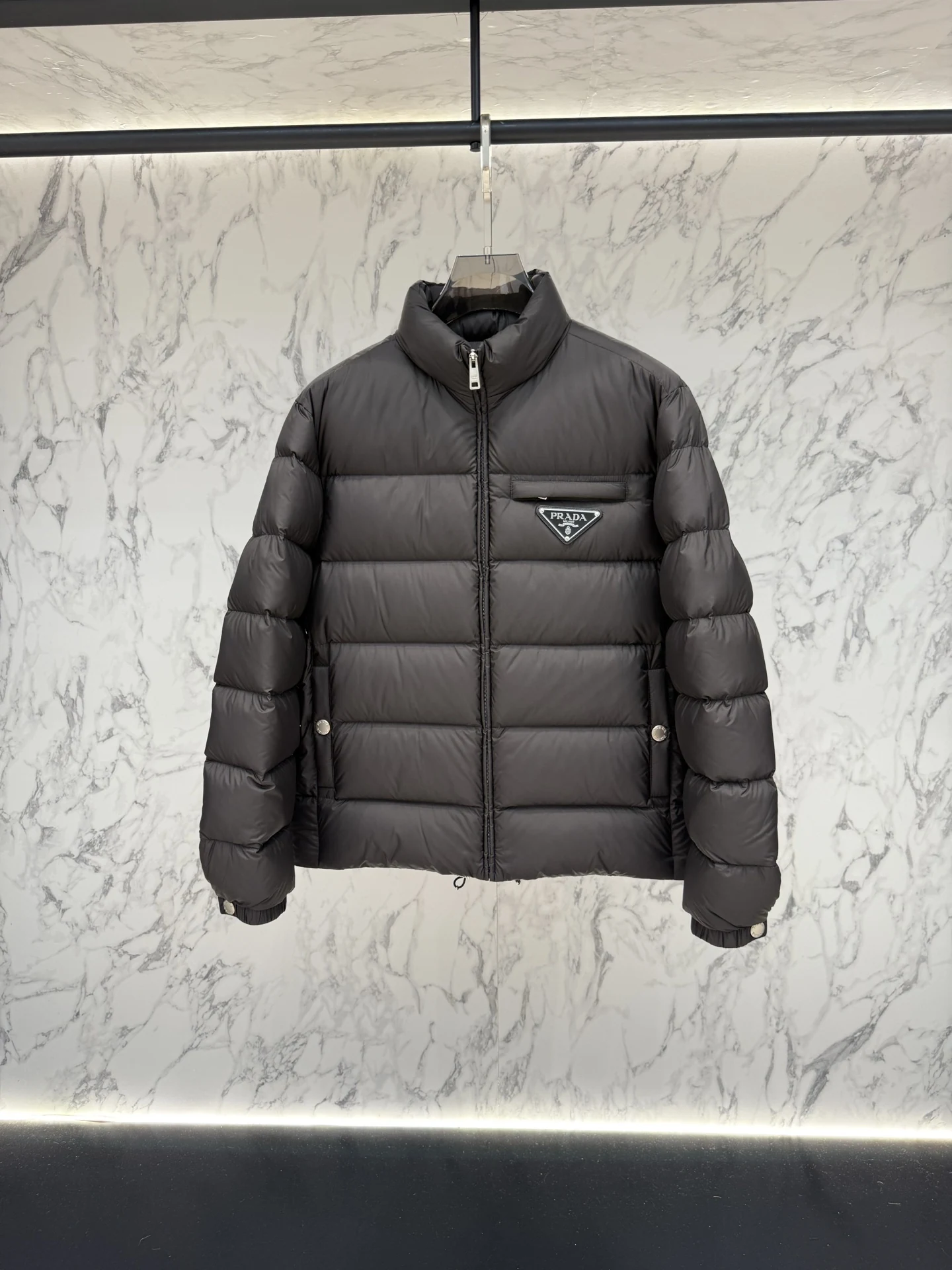 Prada Zip Puffer Jacket - Style 20 - Prada puffer jacket real photo 5