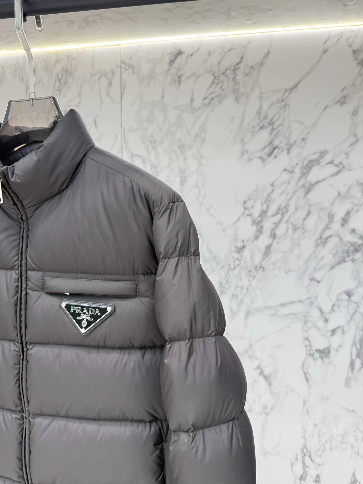 Prada Zip Puffer Jacket - Style 20 - Prada puffer jacket real photo 6
