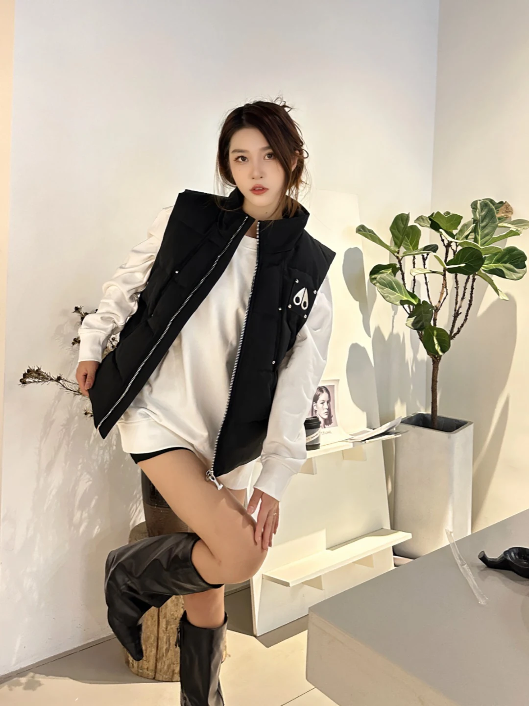 puffer vest - real photo 1