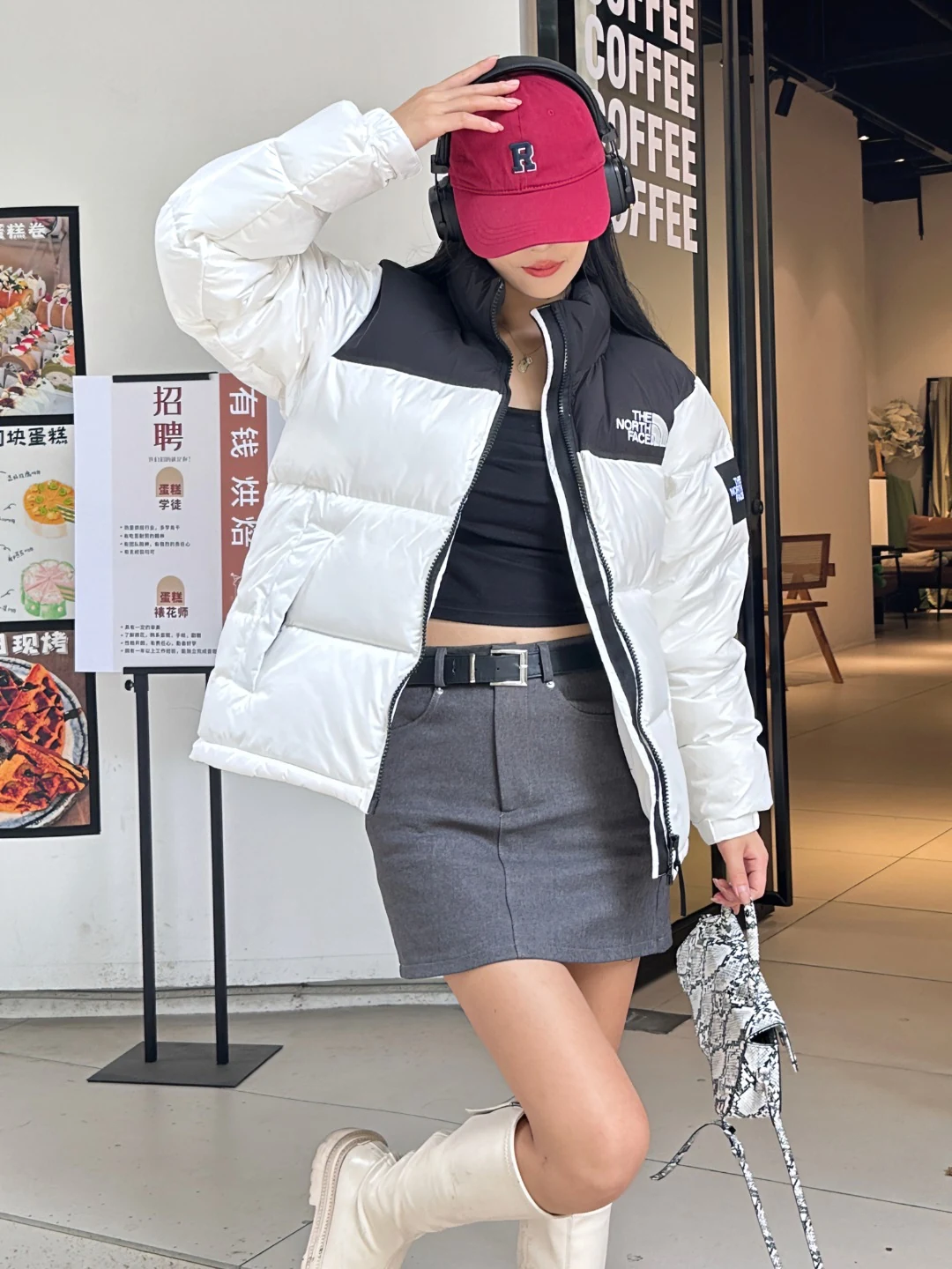 The North Face puffer jacket - real photo 1