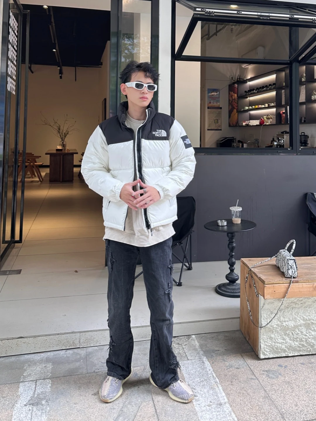 The North Face puffer jacket - real photo 7