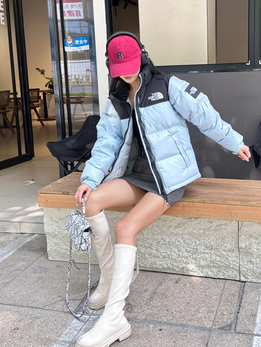 The North Face puffer jacket - real photo 2