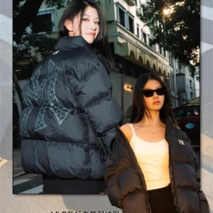 Zip Puffer Jacket - Style 4 - puffer jacket real photo 1