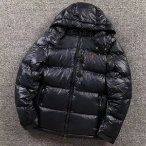 Ralph Lauren Black Glossy Packable Puffer C