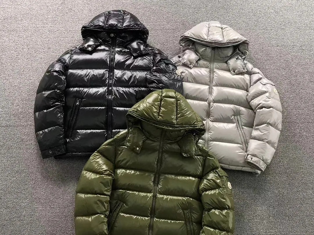 Moncler Black Glossy Hooded Puffer C