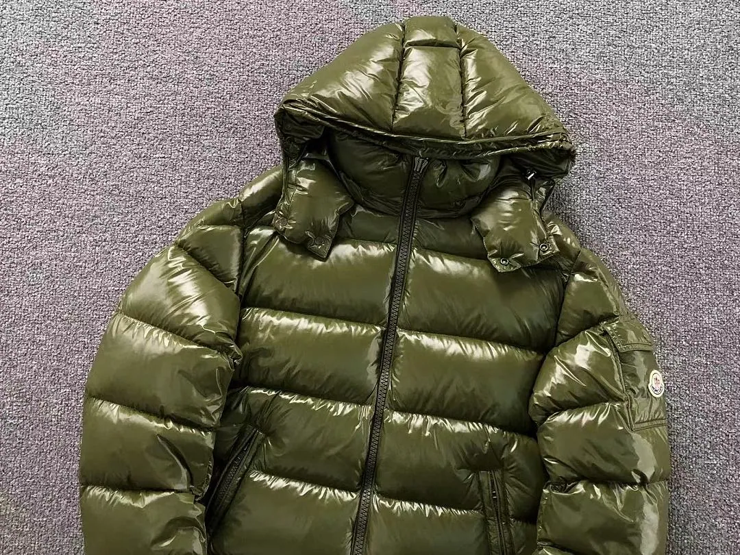 Moncler Black Glossy Hooded Puffer C