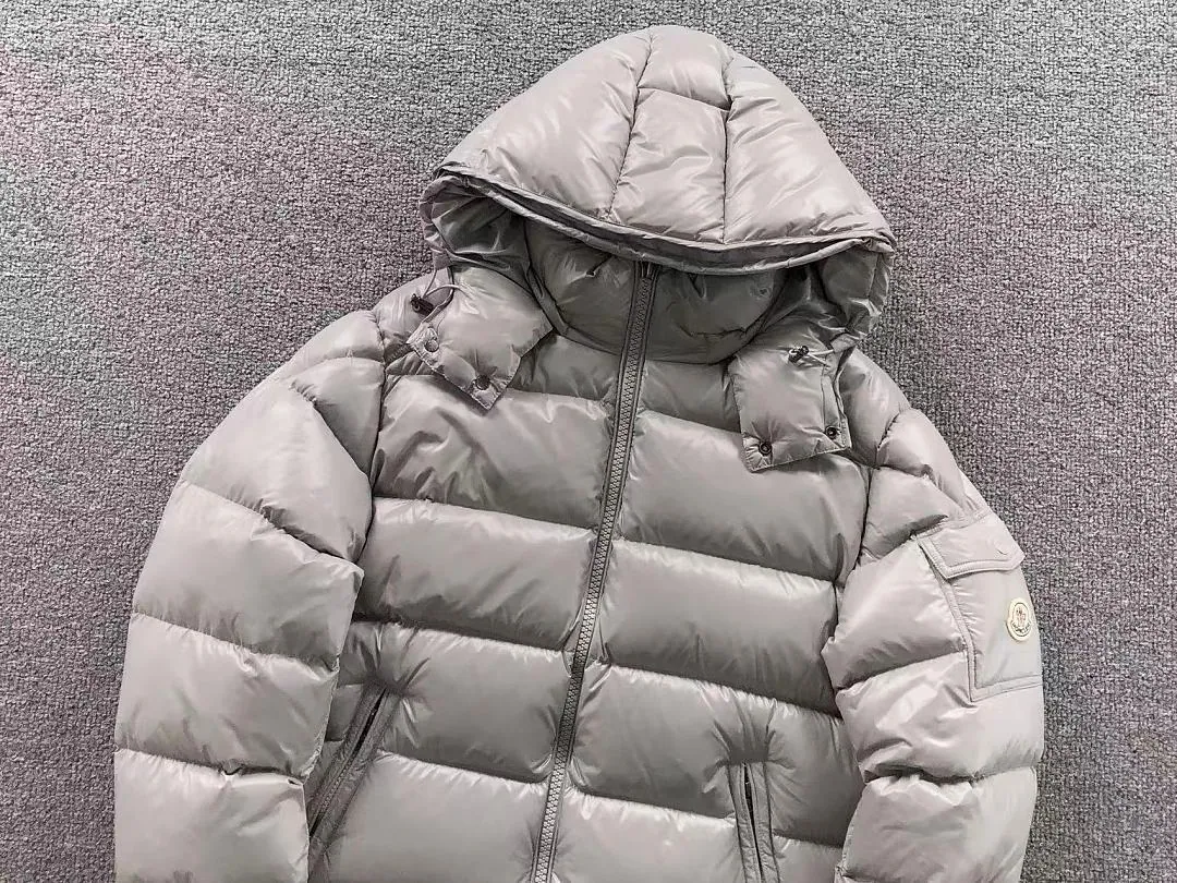 Moncler Black Glossy Hooded Puffer C