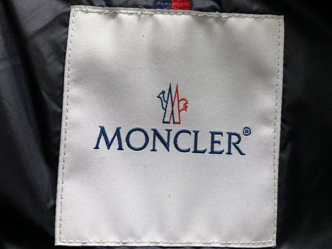 Moncler Black Glossy Fur Trim Puffer