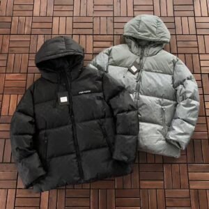 LV Hooded Puffer Coat Winter Thick Down Jacket