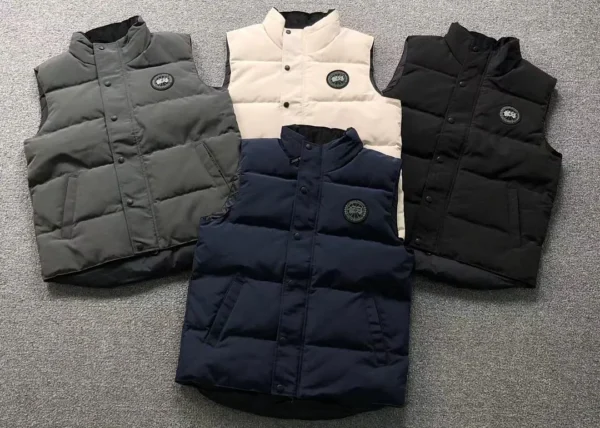 Canada Goose Navy Quilted Down Vest B - view 4