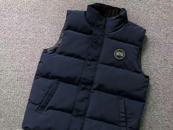 Canada Goose Navy Quilted Down Vest B - view 6