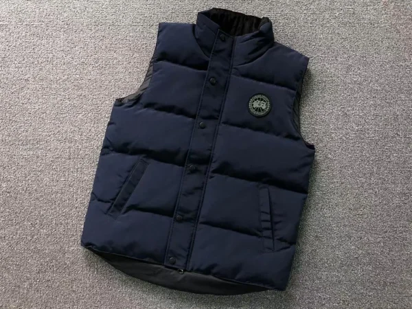 Canada Goose Navy Quilted Down Vest B - view 7