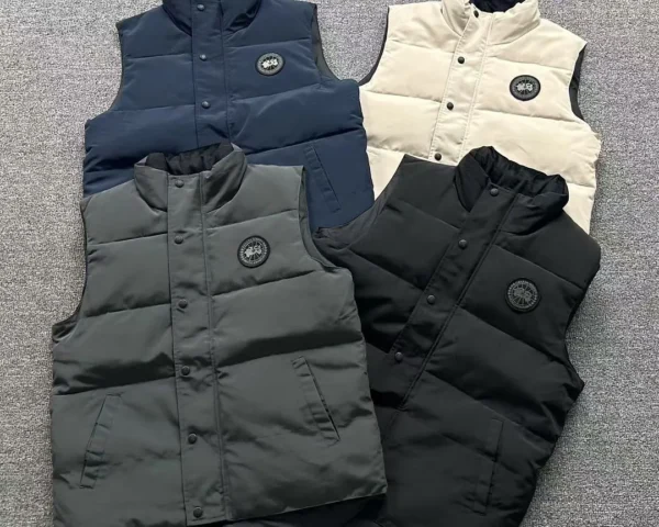 Canada Goose Black Boxy Down Vest - view 8