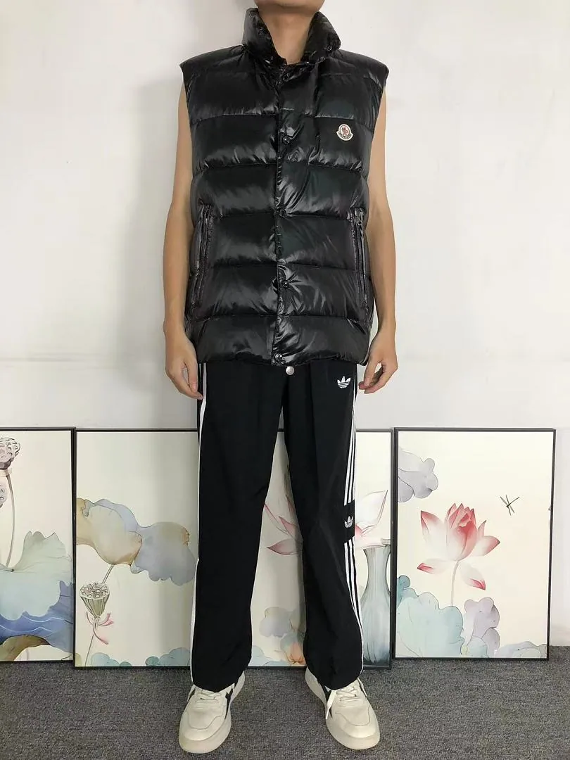 Moncler Black White Puffer Vest