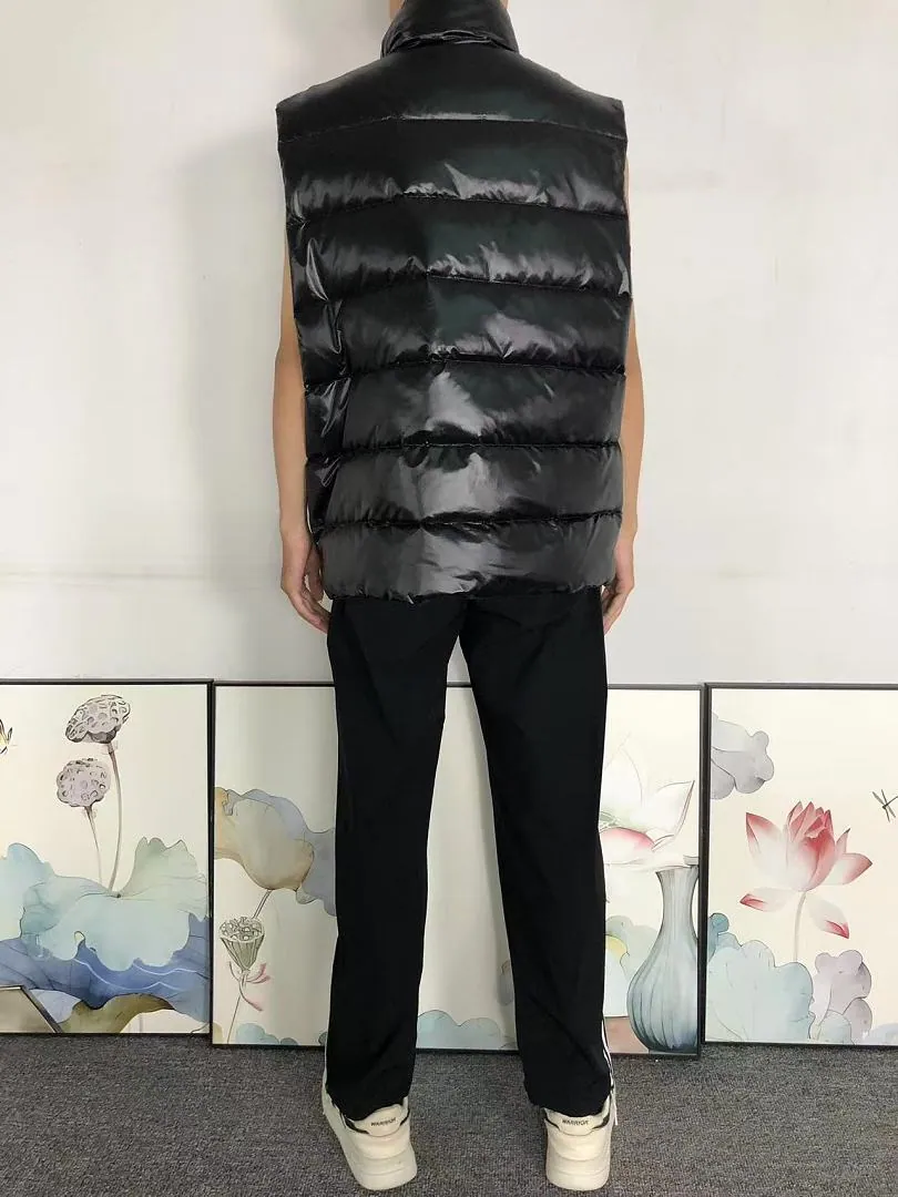 Moncler Black White Puffer Vest