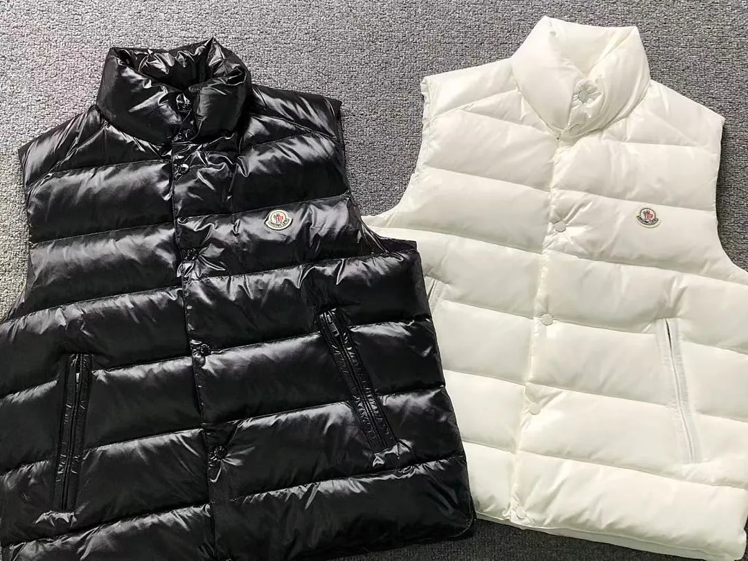 Moncler Black White Puffer Vest