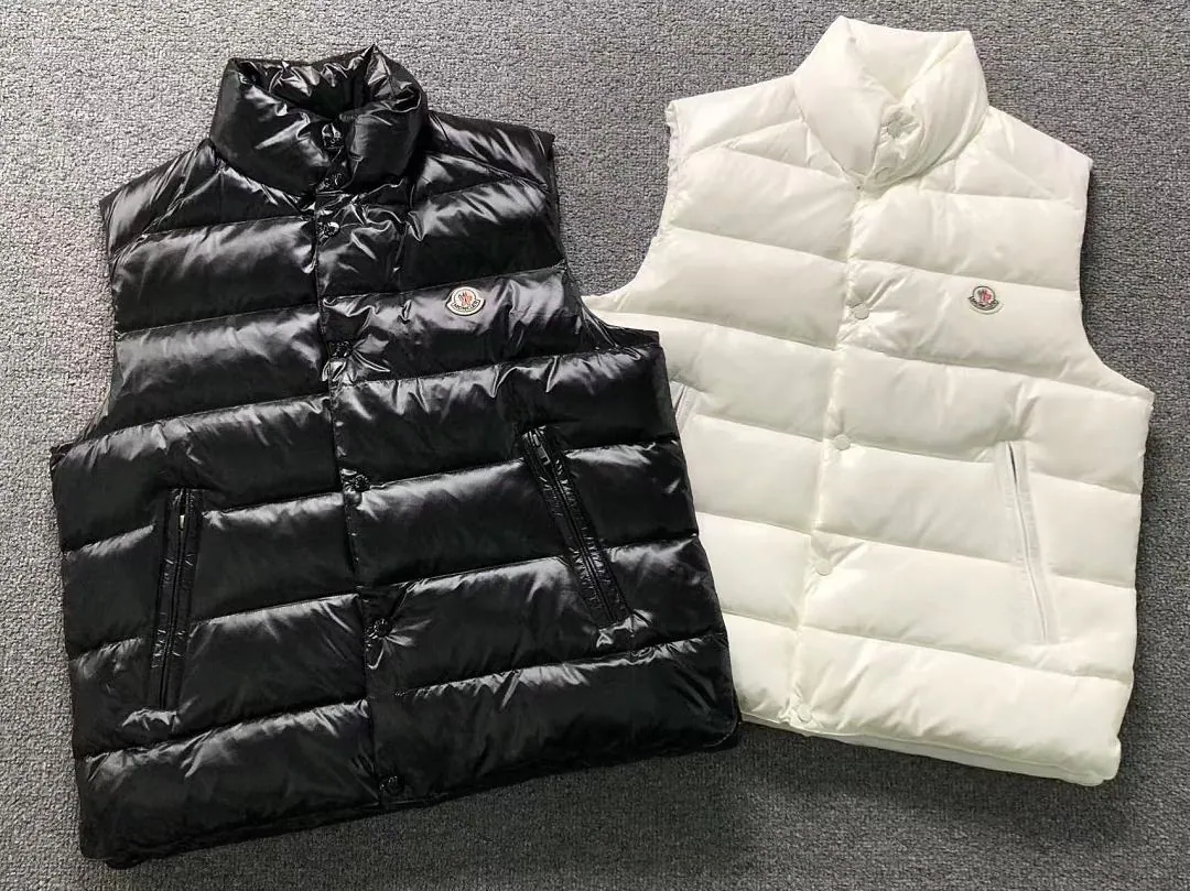 Moncler Black White Puffer Vest