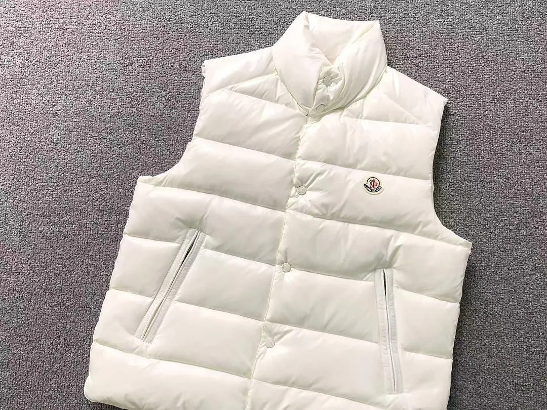 Moncler Black White Puffer Vest